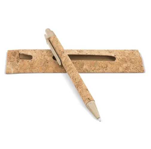 s/c BOLIGRAFO CORCHO/FIBRA DE TRIGO CON FUNDA CORCHO