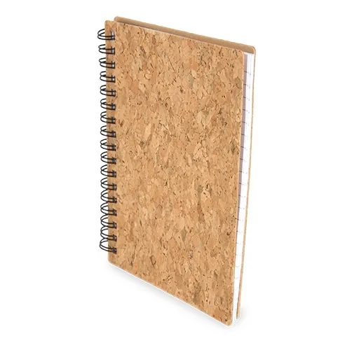 blanco LIBRETA CON ANILLAS BLANCAS CORCHO NATURAL