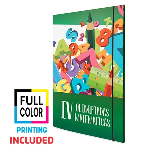 CARPETA A4 CON CIERRE ELASTICO GOMAS