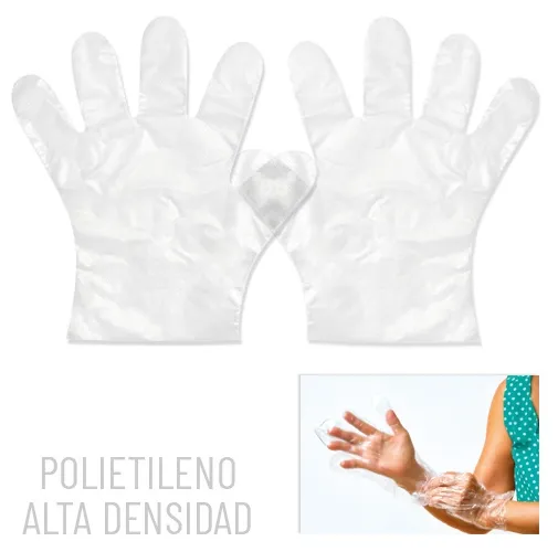 GUANTE POLIETILENO ALTA DENSIDAD SALUS