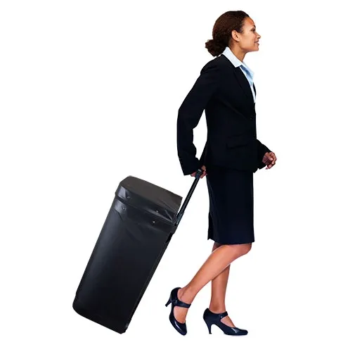 POP UP VELCRO 5x3 CON TROLLEY SHOWROOM