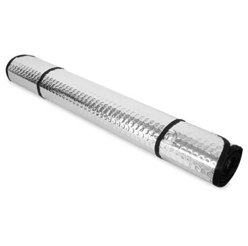 negro PARASOL METALICO COCHE 2 CARAS RIBETE VERDE