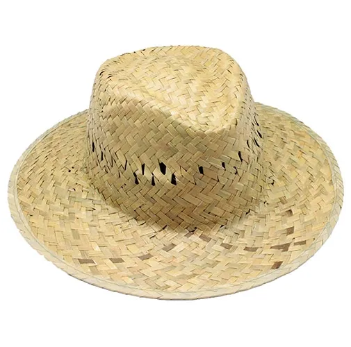 SOMBRERO PAJA VERDE CINTA INTERIOR 