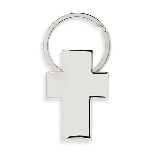 LLAVERO METALICO FORMA CRUZ CHRISTIAN