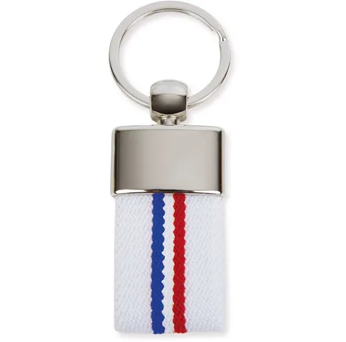 blanco LLAVERO CINTURON BANDERA FRANCIA MARINO DEREX