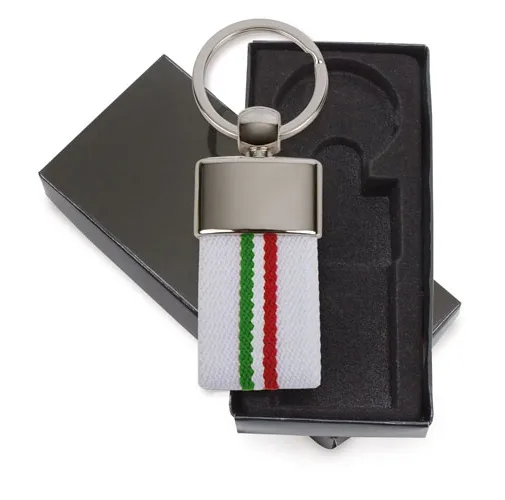 LLAVERO CINTURON BANDERA ITALIA BLANCO 