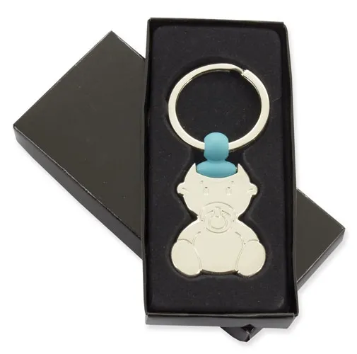 LLAVERO BEBE CHUPETE ROSA