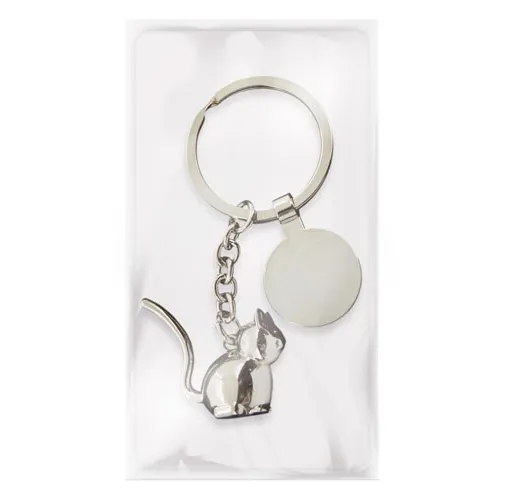 LLAVERO METALICO GATITO