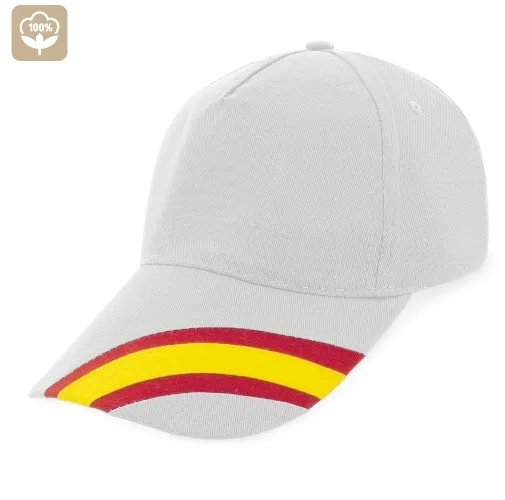 GORRA NACIONAL 5 PANELES ALGODN PEINADO 