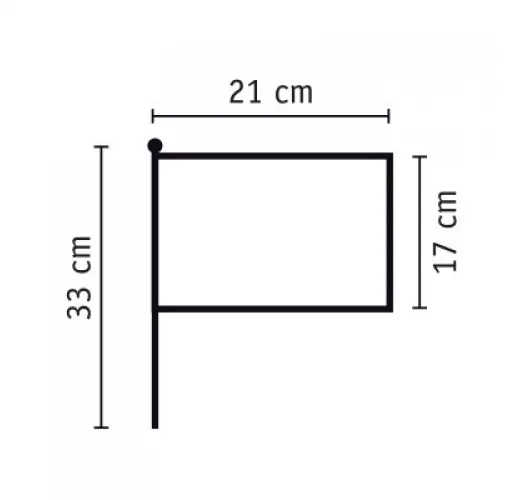 blanco / verde BANDERÍN PAÍS VASCO MIRT