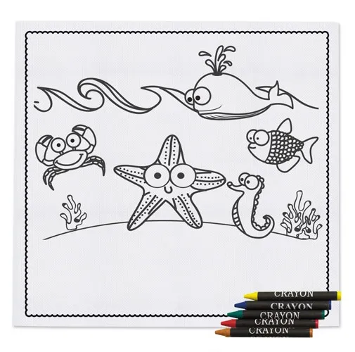 MANTEL ENTRETENIMIENTO INFANTIL CON CERAS 