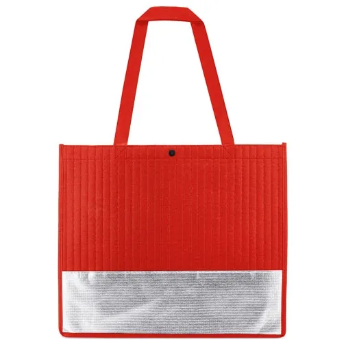 BOLSA LAFAYETTE ROJO-PLATA