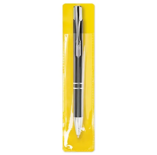 FUNDA BOLIGRAFO PVC AMARILLO