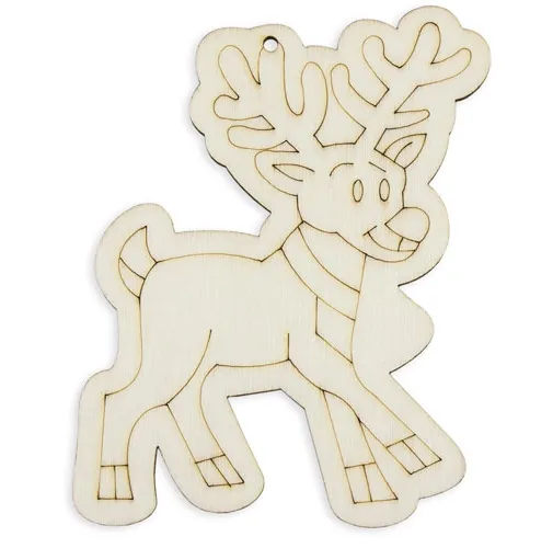 SET PIEZAS MADERA HAPPY CHRISTMAS ( 4 PCS)