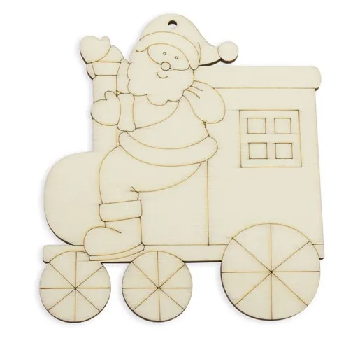 SET PIEZAS MADERA HAPPY CHRISTMAS ( 4 PCS)