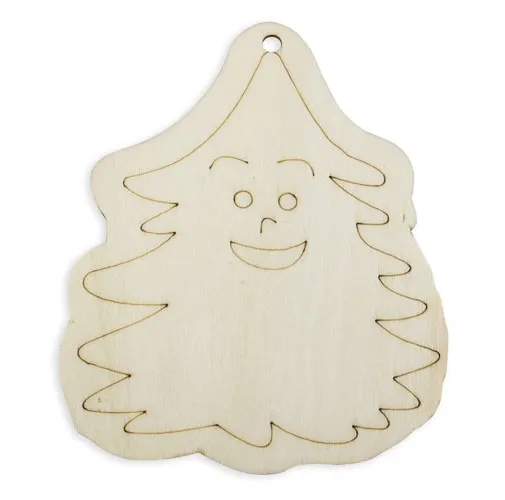 SET PIEZAS MADERA HAPPY CHRISTMAS ( 4 PCS)