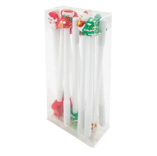 SET DE BOLIGRAFOS NAVIDEÑOS NATALE (4 MODELOS)
