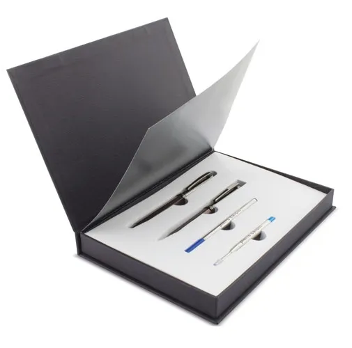 ESTUCHE BOLIGRAFO+ROLLER DOBLE RECAMBIO GENOVA PIERRE CARDIN