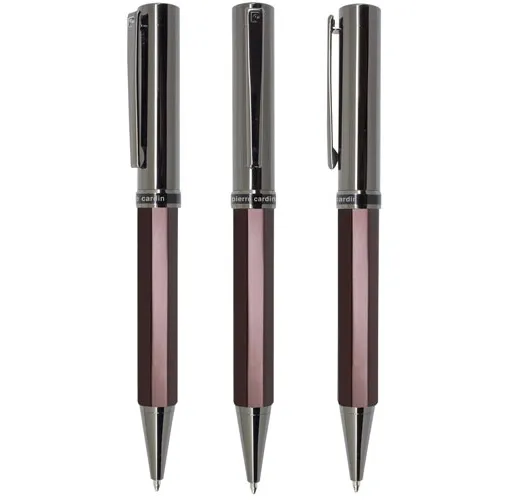 ESTUCHE BOLIGRAFO+ROLLER DOBLE RECAMBIO GENOVA PIERRE CARDIN