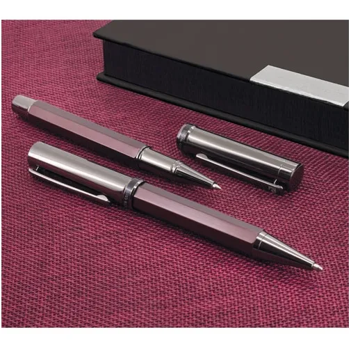 ESTUCHE BOLIGRAFO+ROLLER DOBLE RECAMBIO GENOVA PIERRE CARDIN