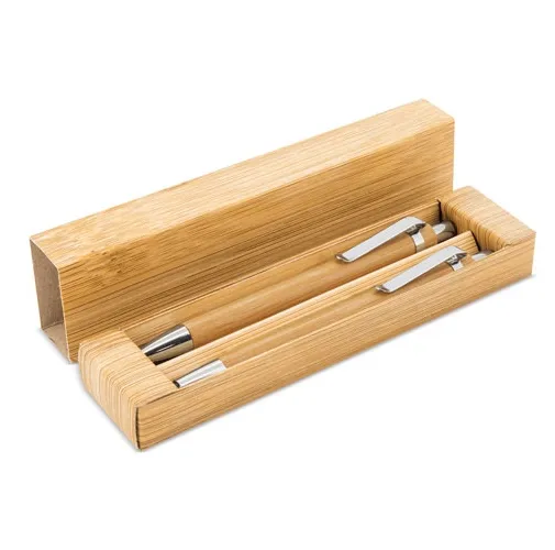 SET BOLIGRAFO Y PORTAMINAS BAMBU 