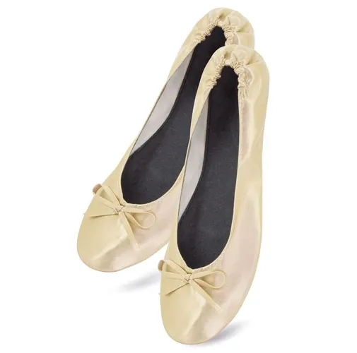 ZAPATILLA PLEGABLE ORO (12 PARES) BALLET