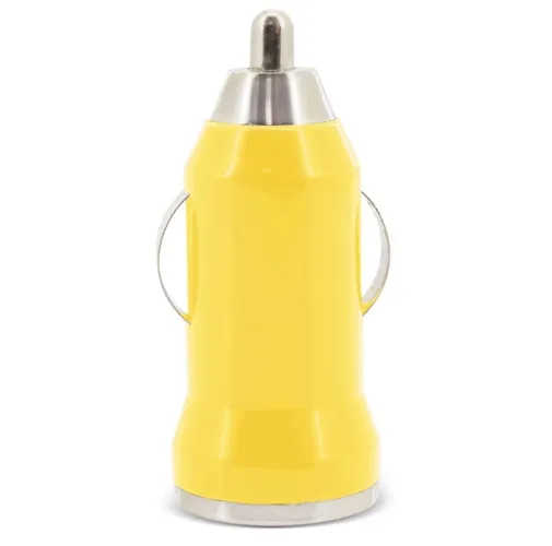 CARGADOR DE COCHE USB AMARILLO