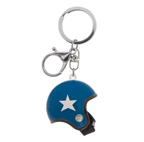 azul LLAVERO CASCO CLASSIC