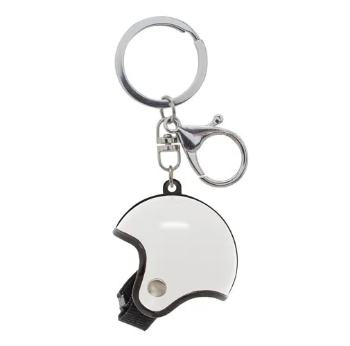 blanco LLAVERO CASCO CLASSIC