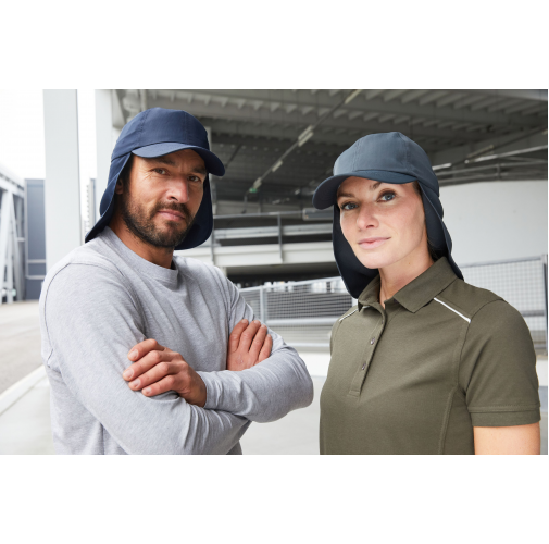 6 Panel Cap with Neck Guard