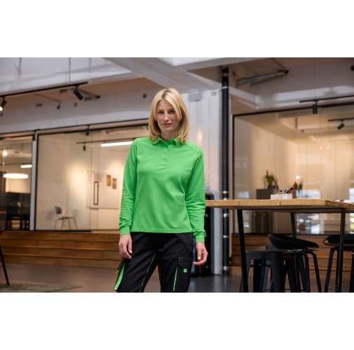 Ladies\' Workwear-Long-Sleeved Polo OCS Blended