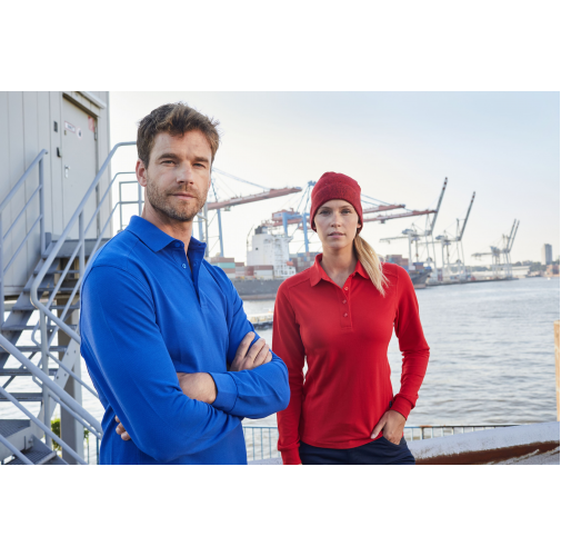 Ladies\' Workwear-Long-Sleeved Polo OCS Blended