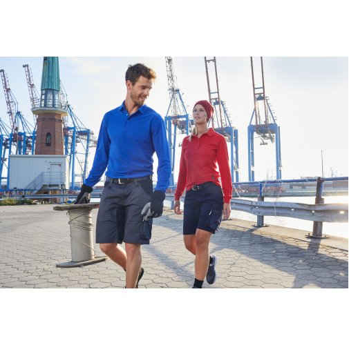 Men\'s Workwear-Long-Sleeved Polo OCS Blended