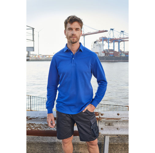 Men\'s Workwear-Long-Sleeved Polo OCS Blended