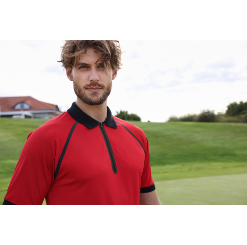 Men\'s Zip-Polo