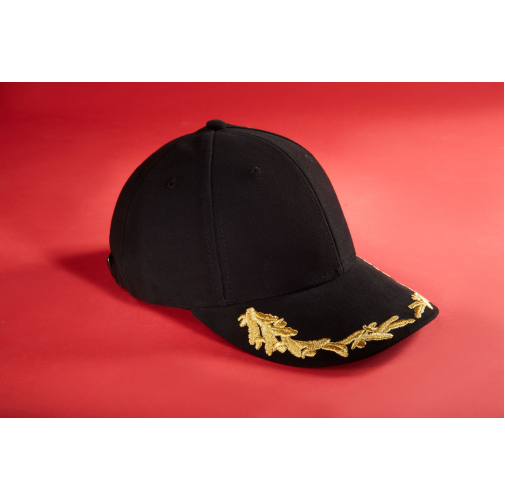 black 6 Panel VIP Cap