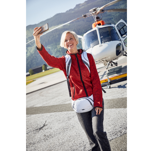 Ladies\' Knitted Fleece Hoody