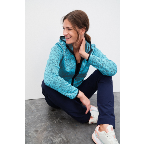 Ladies\' Knitted Fleece Hoody