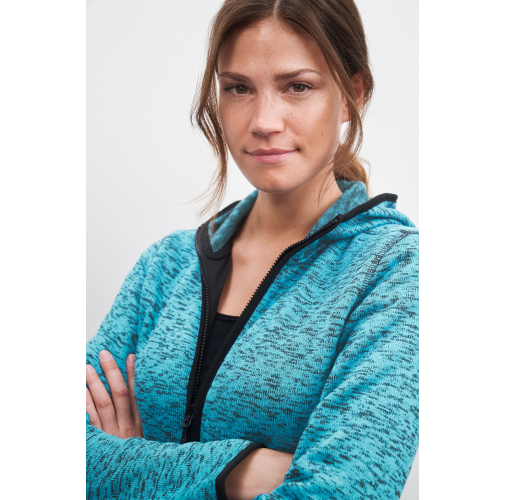 Ladies\' Knitted Fleece Hoody