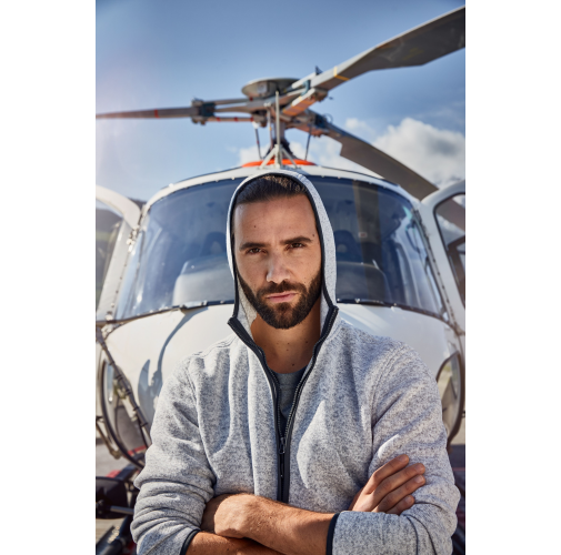 Men\'s Knitted Fleece Hoody