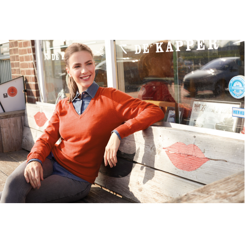 Ladies\' V-Neck Pullover