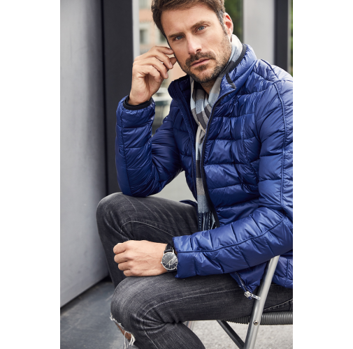 black/black Men's Quilted Down Jacket