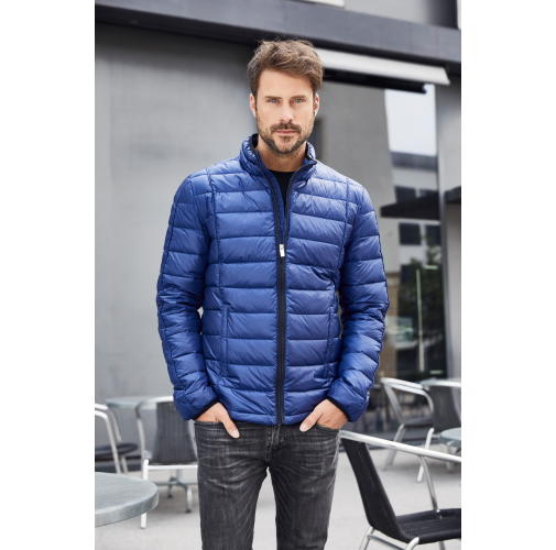 black/black Men's Quilted Down Jacket