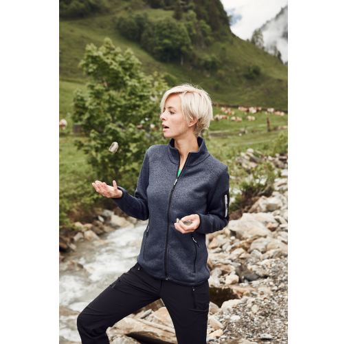 Ladies\' Knitted Fleece Jacket