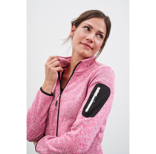 Ladies\' Knitted Fleece Jacket