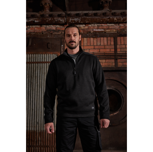Men\'s Knitted Workwear Fleece Half-Zip - STRONG -