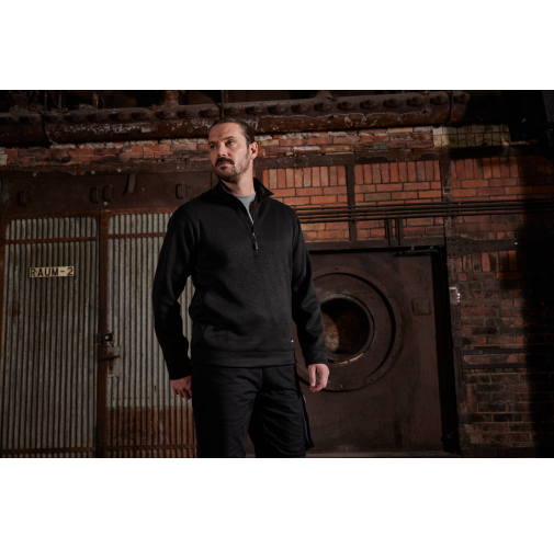 Men\'s Knitted Workwear Fleece Half-Zip - STRONG -