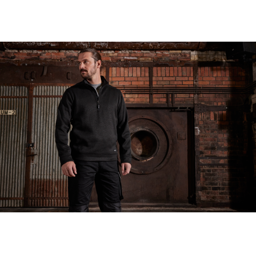 Men\'s Knitted Workwear Fleece Half-Zip - STRONG -