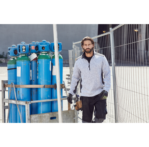 Men\'s Knitted Workwear Fleece Half-Zip - STRONG -