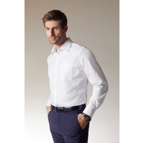 Men\'s Shirt Long-Sleeved Micro-Twill